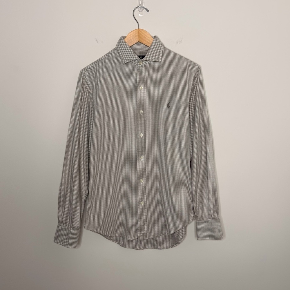 Polo Ralph Lauren Slim Fit Brushed Flannel Shirt Men’s Check Button Down pony - Picture 2 of 10